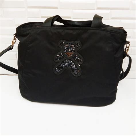 prada sequin teddy bear bag|Prada re nylon mini bag.